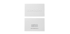 Печать визиток на бумаге Лён